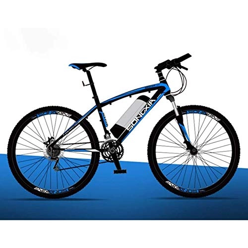 Vélos électriques : WXX Adulte Vélo électrique, 26 Pouces 36V Amovible Montagne Ebike Pile au Lithium, Ville de vélos 30 km / H Safe Speed ​​Double Frein à Disque, Bleu