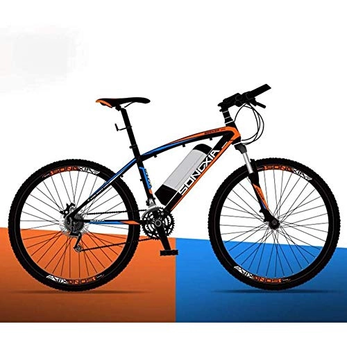 Vélos électriques : WXX Adulte Vélo électrique, 26 Pouces 36V Amovible Montagne Ebike Pile au Lithium, Ville de vélos 30 km / H Safe Speed ​​Double Frein à Disque, Orange