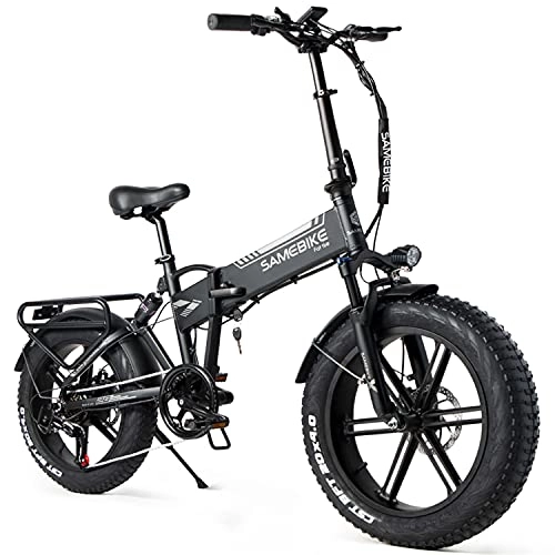 Vélos électriques : WZFANJIJ vélo électrique 500W 48V 10AH Batterie au Lithium vélo électrique Pliant pour Adultes Batterie au Lithium Amovible, Black
