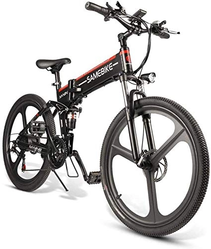 Vélos électriques : XCT VTT électrique, vélo électrique Pliable de 26 Pouces avec Une Batterie Lithium-ION 48V 10.4Ah, Une résistance élevée et Une Absorption des Chocs 21 Vitesses