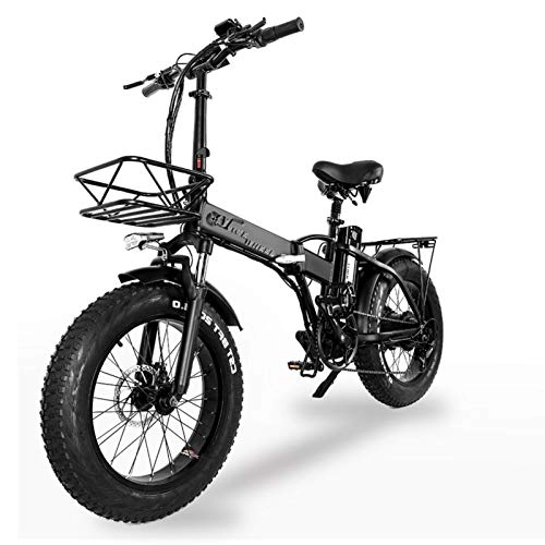 Vélos électriques : xianghaoshun Vélo électrique Pliant, VTT électrique pour Adultes, Engrenages de Transmission de Vitesse Professionnels, vélos de Plage / VTT à Gros pneus