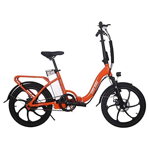 Vélos électriques : xianhongdaye 20 Pouces vélo électrique 36v250w vélo électrique Pliant CE certifié vélo électrique vélo électrique Haute Puissance-Orange