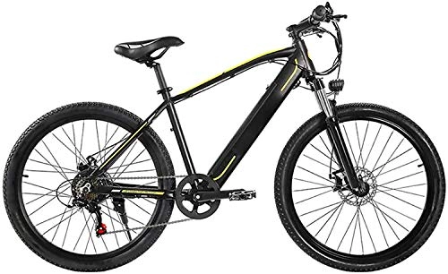 Vélos électriques : XINHUI Motoneige électrique VTT de Montagne 26 Pouces E Mode de vélo de vélo Amovible Batterie en Alliage d'aluminium de Montagne vélo Intelligent stabilité Performance vélo, Noir