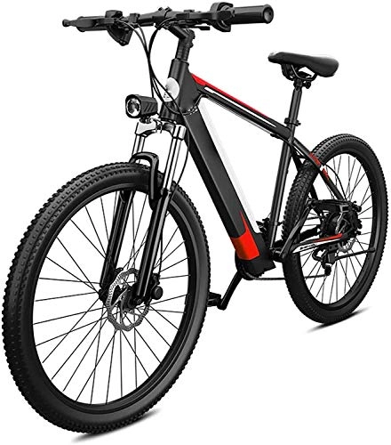 Vélos électriques : XINHUI Motoneige électrique, vélo de Montagne 27 Vitesses e Voiture 26 Pouces Alliage Aluminium Ultra-léger puissante Endurance Hybride, Rouge