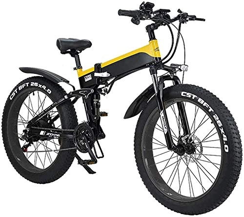 Vélos électriques : XINHUI Vélo de Neige électrique, vélo de Montagne électrique de 26 Pouces de 26 Pouces, vélo électrique Variable de 21 / 7 Vitesses avec Moteur de 500W Watts