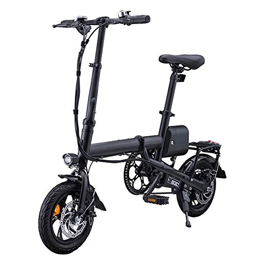 Vélos électriques : XUYIN Pliant Vlo lectrique, 12 Pouces Portable Mini Batterie Au Lithium Vlo 240W Brushless avec LED Feu Avant 3 Modes D'quitation