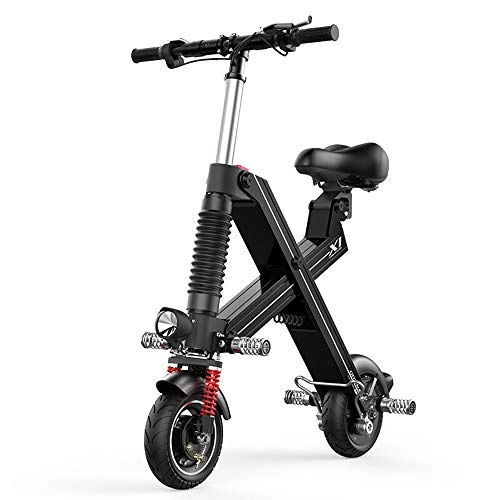 Vélos électriques : Y.A Absorption de Choc Double de Cadre en Aluminium de Double de Mini-Scooter lectrique Se Pliant lectrique de Bicyclette de vlo