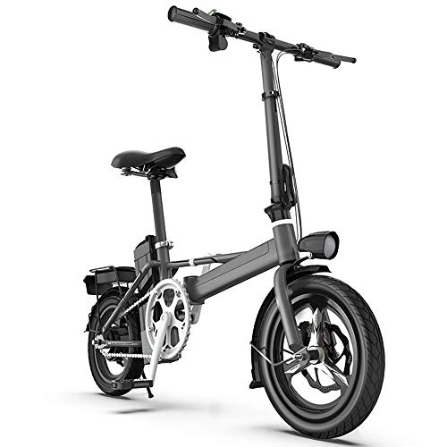 Vélos électriques : Y.A Génération de Conduite Pliant vélos électriques Hommes et Femmes Petite Batterie Voiture Voiture Version à Grande Vitesse de Roue de magnésium Amortissement 48V