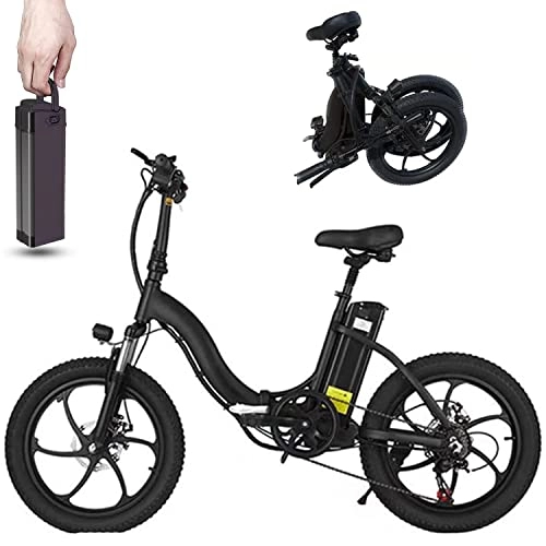 Vélos électriques : YAOLAN Vélo Électrique 20 Pouces City E-Bike 10Ah Batterie Amovible Portée 35KM | Shimano 7 Vitesses Jusqu'à 25KM / H | 250W Pédale Pedelec, VTT Électrique de Ville pour Homme et Femme Adultes