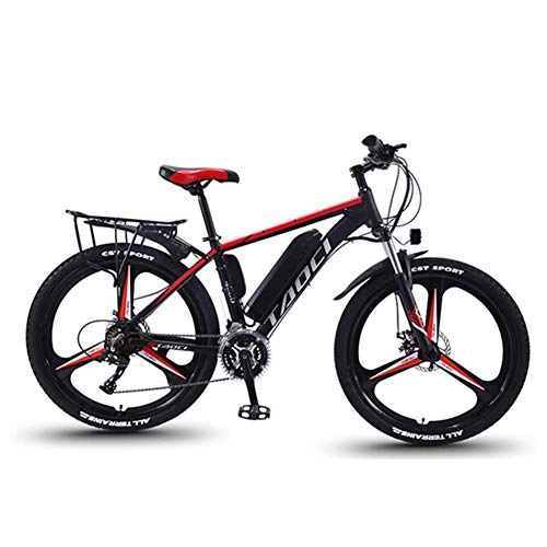 Vélos électriques : Ylight Vélos Électriques De Montagne Vélo Électrique À Batterie Au Lithium-ION 26"36 V 350 W Remplaçable, Rouge, 13Ah 80Km