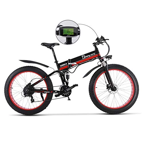 Vélos électriques : YONGXINXUZE Vélo de Ville 1000W Neige Alliage d'aluminium Cadre vélo de Plage 26 Pouces 48V Batterie au Lithium vélo