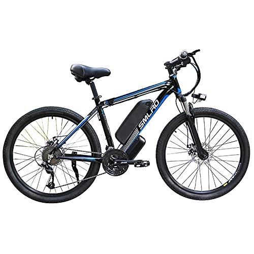 Vélos électriques : YYAO Vélo Électrique, Vélo de Montagne Électrique de 26'', Batterie Amovible 48V / 13AH 350W, Vélo de Banlieue Électrique à 21 Vitesses pour Adulte, Absorption Totale des Chocs