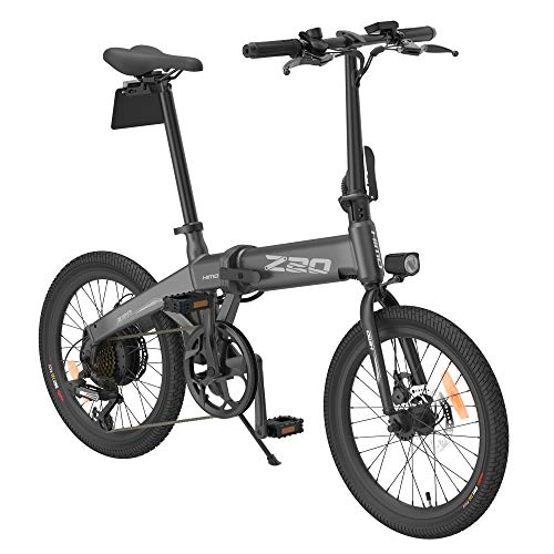 Vélos électriques : Z20 Vélos électriques pour Adultes, Vélos pliants pour Femmes Hommes avec Batterie 250W 10Ah 36v Vitesse maximale 25 km / h Convient pour la Ville (Gris)