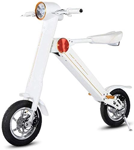 Vélos électriques : ZfgG Vlo lectrique Pliant lectrique Vlos Adultes Batterie de Voiture Portable en Alliage de magnsium Roue Scooter lectrique Durable