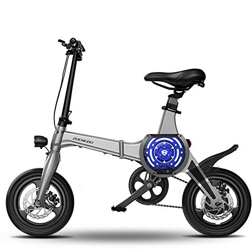 Vélos électriques : ZhiWei Scooter Électrique Pliant, Léger Et en Aluminium, avec Pédales, Assistance Électrique Et Batterie Au Lithium-ION 48V 25 Ah, Vélo Électrique avec Moteur De 400 W, Réglage De L'application