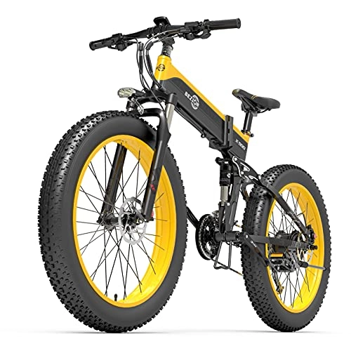 Vélos électriques : ZIEM Vélo électrique Pliant 500 W Cyclomoteur électrique Vélo électrique 26 X 4 Pouces Gros Pneu Neige Vélo 35 Km / H Vitesse Maximale 100 Km Plage pour Les Trajets De Week-End