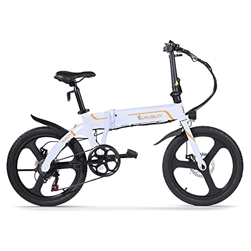 Vélos électriques : ZIEM Vélo électrique Pliant De 20 Pouces Vélo électrique Portable à Assistance électrique Portée De 40 à 50 Kilomètres pour Les Trajets Quotidiens, Adaptée Au Shopping