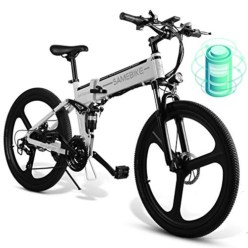 Vélos électriques : ZLI Vélo De Montagne Électrique 26 '', Vélo Électrique Pliant Très Léger avec Batterie Lithium-ION Grande Capacité Amovible (48 V 500 W)