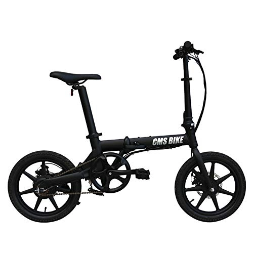 Vélos électriques : ZQNHXY Vélos électriques pour Adultes avec Damper Shock, Urban Commuter Pliant vélo électrique pour Sports de Plein air Cyclisme entraînement et Le navettage, Noir
