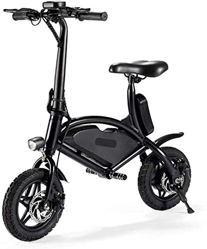 Vélos électriques : ZRQ Scooter lectrique Vlo lectrique Pliant Vlo lectrique Au Lithium De 12 Pouces Adulte Deux Roues Moteur Frein Disque 350W Vite