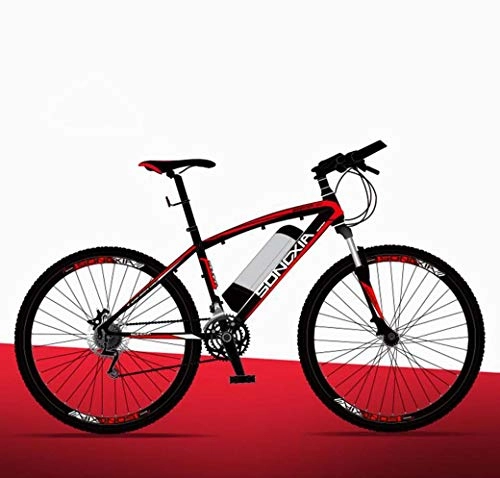 Vélos électriques : ZTYD Vélo électrique, 26" VTT pour Adultes, Tout Terrain Vélos, 30 km / H Safe Speed ​​Endurance 100 km Amovible au Lithium-ION, Intelligent Ebike, Red a2, 36V / 26IN