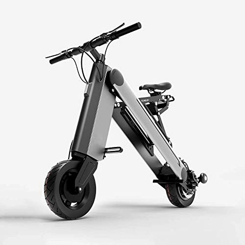 Vélos électriques : ZXWNB Vélo Électrique Pliant Vélo Batterie Au Lithium Hommes Et Femmes Scooters Électriques Mini Scooter Adulte, Space Gray, B