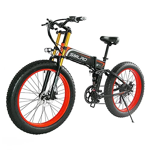 Vélos électriques : ZYLEDW Vélo Électrique Pliant De 26 Pouces pour Adultes Hommes Femmes 350 Vélos De Route E-Bike De Montagne, 26 Pouces Pliant E-Bike Premium Full Suspension-C