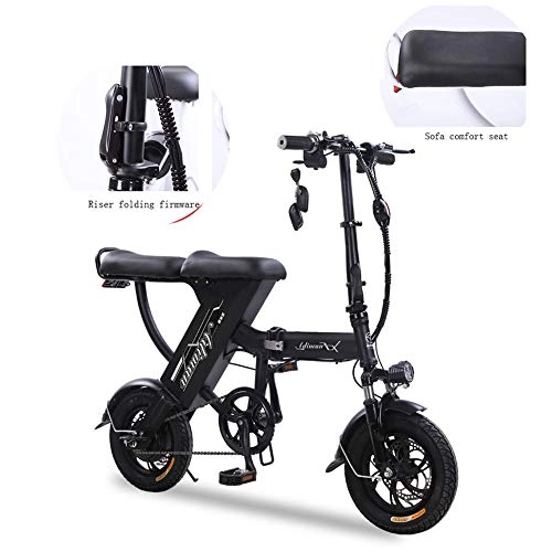 Vélos électriques : ZZQ Vlo lectrique 48V8A Pliant E-Bike avec vlo s Pliant lectrique Pliant Mixte Adulte