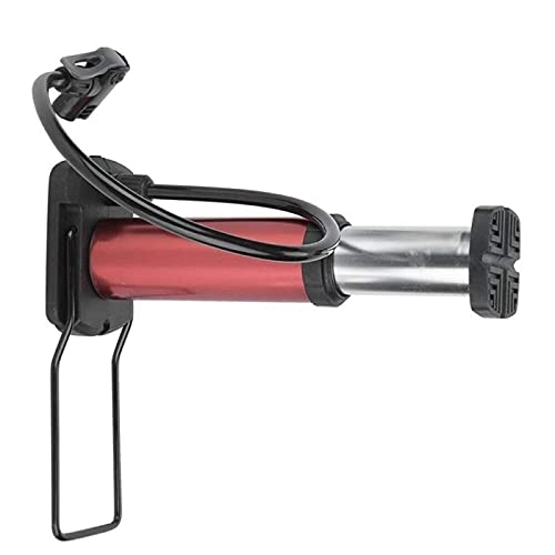 Fahrradpumpen : BUMSIEMO Fahrrad-Standpumpe aus Aluminiumlegierung, Mini-Fuß-aktiviertes Luftventil, MTB, Farbe: Rot
