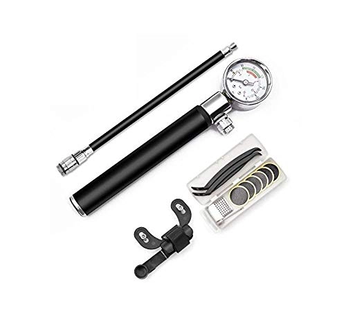 Fahrradpumpen : DLSM Tragbare Hochdruckpumpe, Fahrradpumpe, Mountainbike-Pumpe aus Aluminiumlegierung, Minipumpe, geeignet für Rennrad-Mountainbikes-C3