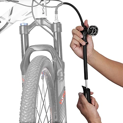 Fahrradpumpen : Gasstoß / Reifen Dualfunktion Combo Pumpe, Hochdruck 300 psi / 21 bar für Presta, Schrader Mountainbike Road Fahrrad
