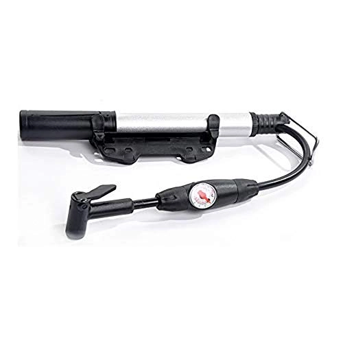 Fahrradpumpen : KDKDA Premium Bike Pump Mini tragbare Aluminiumlegierung for MTB Mountain mit integrierter Luftablassanzeige 100psi