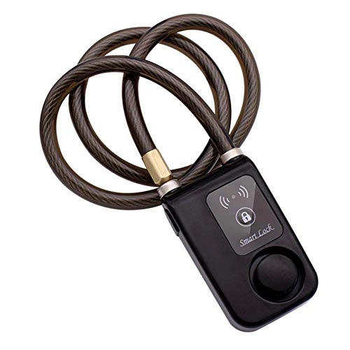 Fahrradpumpen : SGSG Sicherheitsschloss mit Bluetooth, Fahrradschloss mit 110-dB-Alarm, Keyless-APP-Kontrollschloss gegen Diebstahlalarm, 80 cm