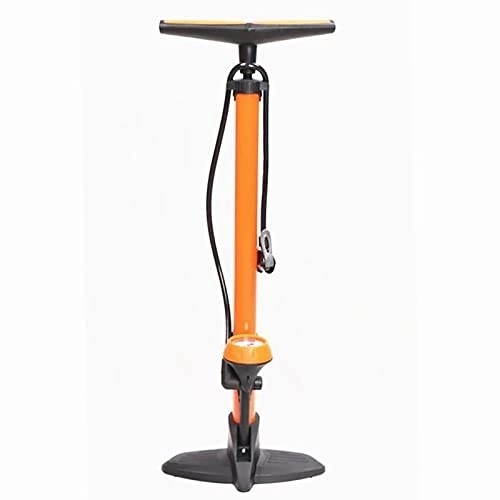 Fahrradpumpen : YWZQY Fahrradpumpe Klassische Bodenbelag-Fahrrad-Reifenpumpe, Hochdruck 170psi, dauerhafter Schlauch, hohe Leistung, Fahrradbodenpumpe (Color : Orange)