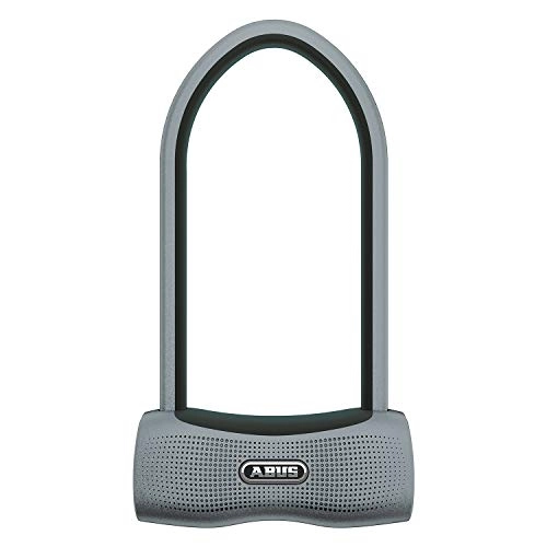 Fahrradschlösser : ABUS 82360 Bügelschloss 770A SmartX + USKF Halter - Smartes Fahrradschloss mit Bluetooth und Alarm (100dB) - iOS & Android - ABUS-Sicherheitslevel 15 - Schwarz - 300 mm Bügelhöhe