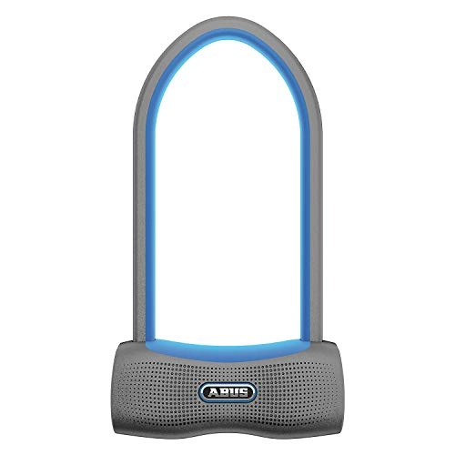 Fahrradschlösser : ABUS Bügelschloss 770A SmartX - Smartes Fahrradschloss mit Bluetooth und Alarm (100dB) - iOS & Android - ABUS-Sicherheitslevel 15 - 230 mm Bügelhöhe - Blau