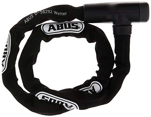 Fahrradschlösser : ABUS Kettenschloss Steel-O-Chain 5805K / 110 – Fahrradschloss aus Stahl – ABUS-Sicherheitslevel 5 – 110 cm – Schwarz