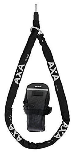 Fahrradschlösser : CBK-MS. Einsteckkette RLC 140 cm lang + Tasche für Rahmenschloss AXA Defender + Victory