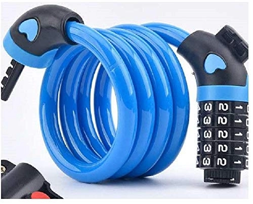 Fahrradschlösser : Fahrradschloss, Helmschloss, Passwort-Diebstahlkettenschloss, 120 cm x 12 mm-Blau