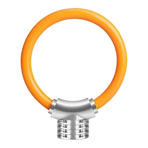 Fahrradschlösser : Neues Digit Fahrradkettenschloss Anti-Diebstahl-Fahrradschloß Zink-Legierung-Sicherheits-Fahrrad-Ring-Locks Rennrad Digit Password Lock (Color : Orange)