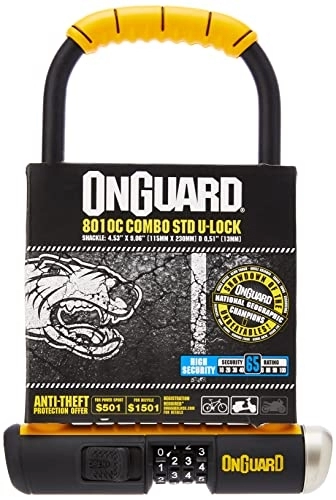 Fahrradschlösser : ONGUARD 8010C Bulldog Bügelschloss, schwarz, 11.5 x 23 cm