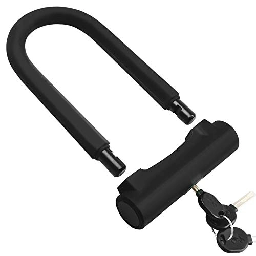 Fahrradschlösser : U-Schlösser Anti-Diebstahl-Sicherheit Motorrad-Roller-Lock-Fahrradzubehör Fahrradschloss Heavy Duty Fahrrad U-Verschluss Mit Montagehalter U-Lock (Color : Lock Set)