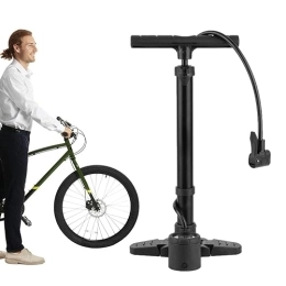 VRINO Bombas de bicicleta Bombas de Bicicleta con indicador PSI - Inflador de Piso ergonómico para Bicicleta con válvulas Presta y Schrader - Equipamiento Deportivo para Motocicletas, colchones de Aire, Bicicletas de Vrino