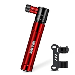 JOYSOG Bombas de bicicleta JOYSOG Mini bomba de aire portátil para válvula Presta, bomba de bicicleta de 100 psi, bomba portátil de alta presión con kit de montaje para accesorios de ciclismo de carretera / montaña (rojo)