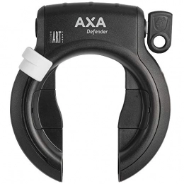 AXA Cerraduras de bicicleta AXA Candado de marco Defender – negro con botón blanco – Anniversary Edition