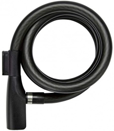 AXA Cerraduras de bicicleta AXA Kabelschloss Resolute 12-180 12-180-Candado de Cable, Unisex Adulto, Negro, 180 cm