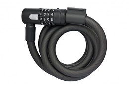 AXA Cerraduras de bicicleta AXA Newton 180 / 15 - Candado para Cable de Bicicleta (180 x 15 mm), Color Negro Mate