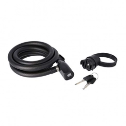 AXA Cerraduras de bicicleta AXA Unisex-Adult Resolute 15-180 - Candado de Cable, Color Negro