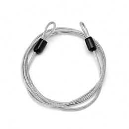 BEIMODZ Cerraduras de bicicleta BEIMODZ Candado de Bicicleta Acero manganeso de Acero Pesado Bicicleta de Acero Cadena de Bloqueo de Motocicleta Cadena de Coche eléctrica Accesorios (Color : Silver)