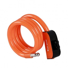 Qaoping Accesorio Bloqueo de bicicletas Cerradura de cable de bicicleta Bloqueo antirrobo con llaves Ciclismo Secuencia de alambre de acero MTB Cerraduras de bicicletas Anti-Robo de bloqueo-Negro ( Color : Orange )